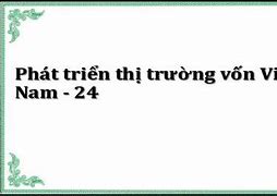 Thị Trường Vốn Việt Nam